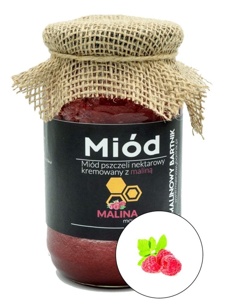 Miód z Malinami 0,87 kg, 870 g