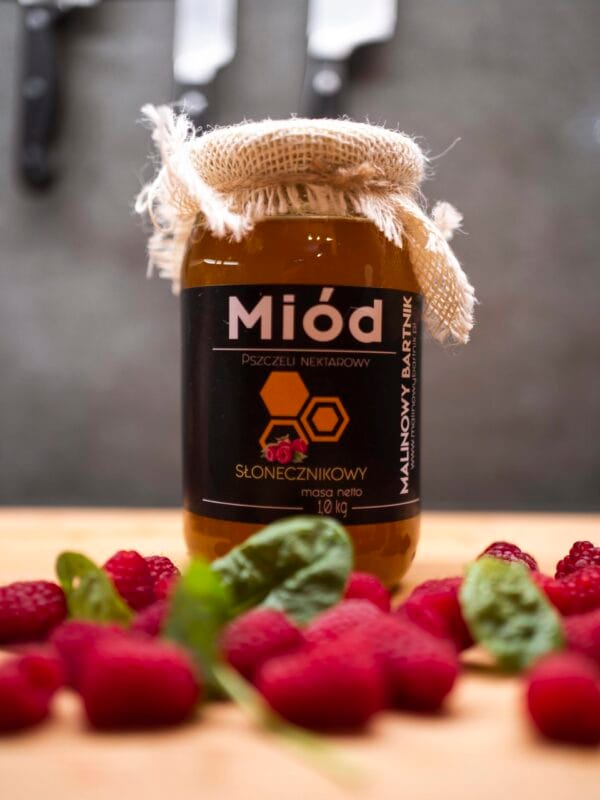Miód Słonecznikowy 1 kg, 1000 g - zbiór 2026 – zdjęcie 3