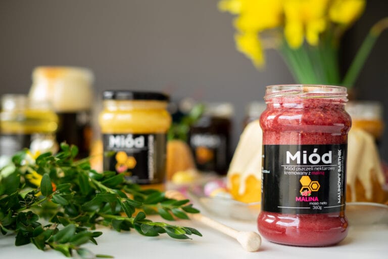 Miód z Malinami 0,36 kg, 360 g