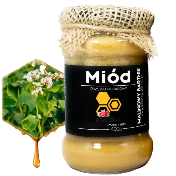 Miód Gryczany - 0.4KG 400G Tegoroczny zbiór