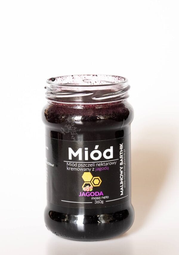 Miód z Jagodami 0,36 kg, 360 g – zdjęcie 2