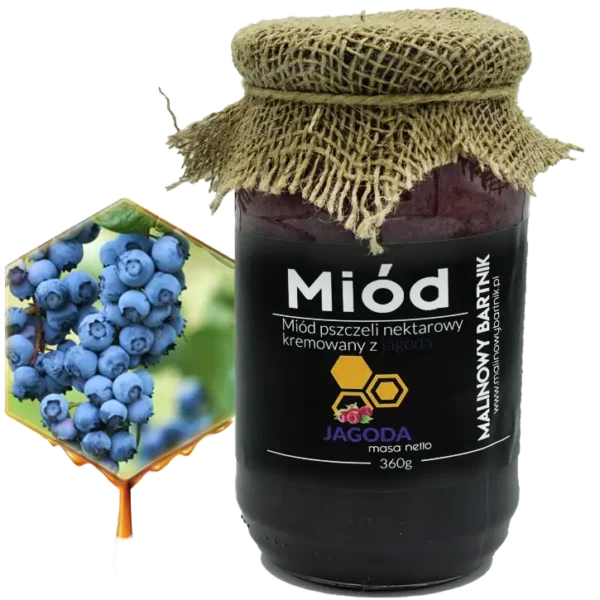 Miód z Jagodami 0,36 kg, 360 g