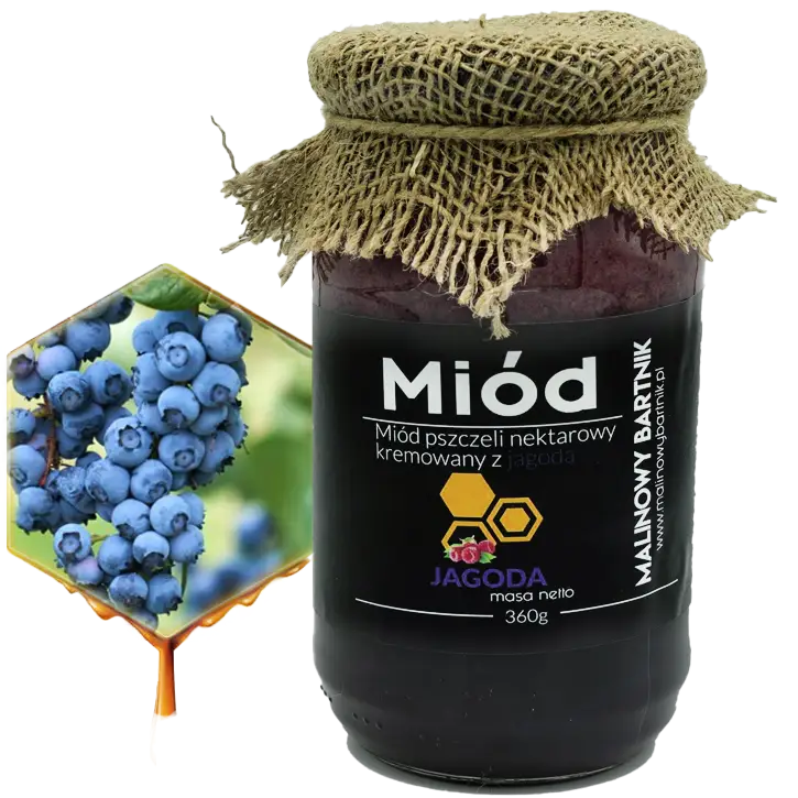 Miód z Jagodami 0,36 kg, 360 g