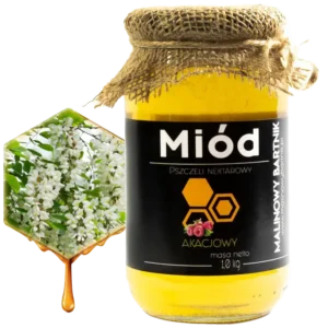 Miód Akacjowy 1 kg, 1000 g - tegoroczny 2026