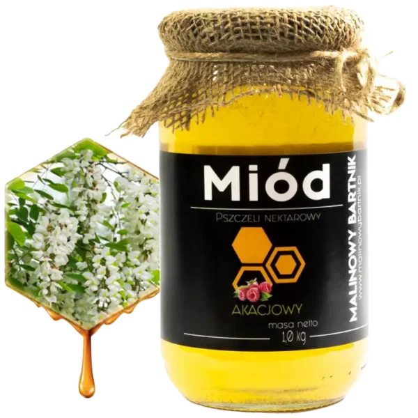 Miód Akacjowy 1 kg, 1000 g - tegoroczny 2026