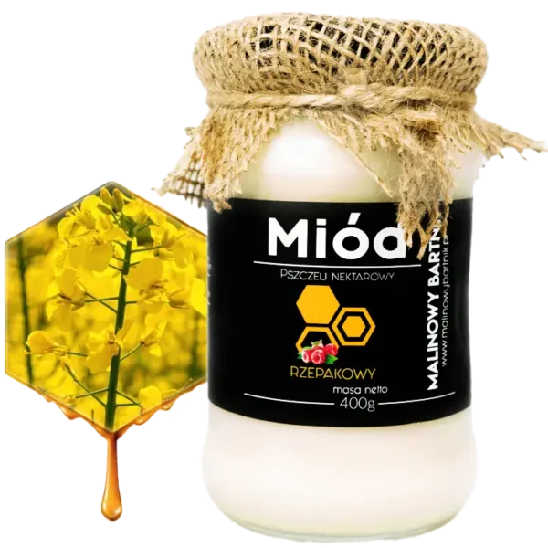 Miód Rzepakowy 0,4 kg, 400 g - Zbiór Maj 2026