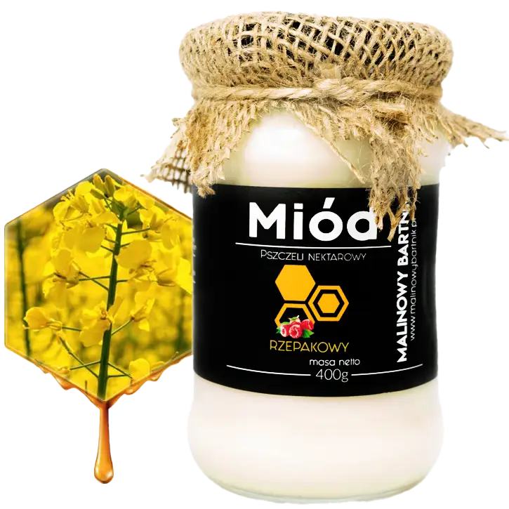 Miód Rzepakowy 0,4 kg, 400 g - Zbiór Maj 2026