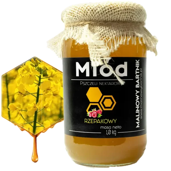 Miód Rzepakowy 1 kg, 1000 g - Zbiór Maj 2026