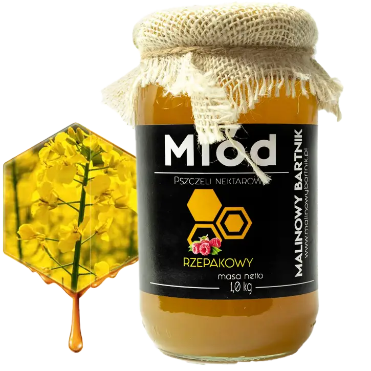 Miód Rzepakowy 1 kg, 1000 g - Zbiór Maj 2026