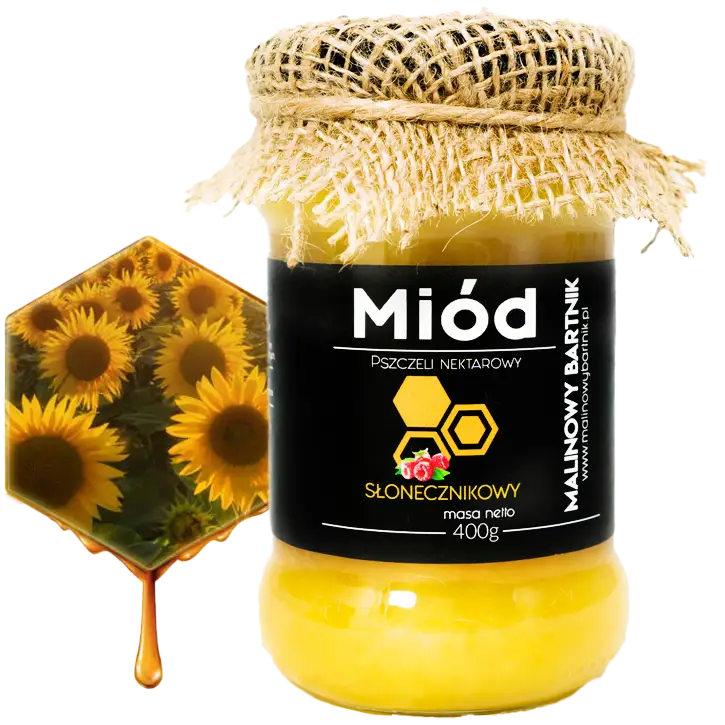 Miód Słonecznikowy 0,4 kg, 400g - tegoroczny zbiór 2026