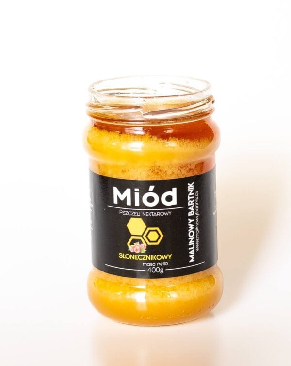 Miód Słonecznikowy 0,4 kg, 400g - tegoroczny zbiór 2026 – zdjęcie 2