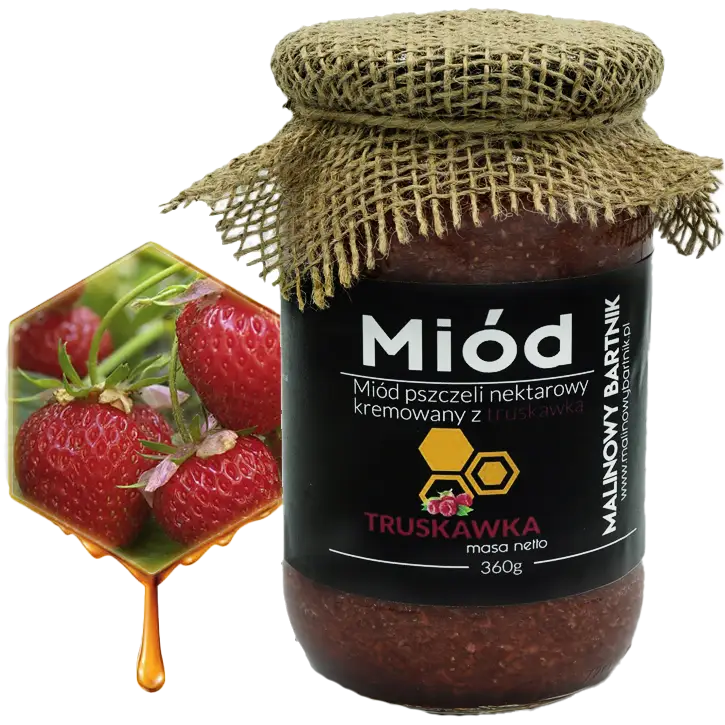 Miód z Truskawkami 0,36 kg, 360 g