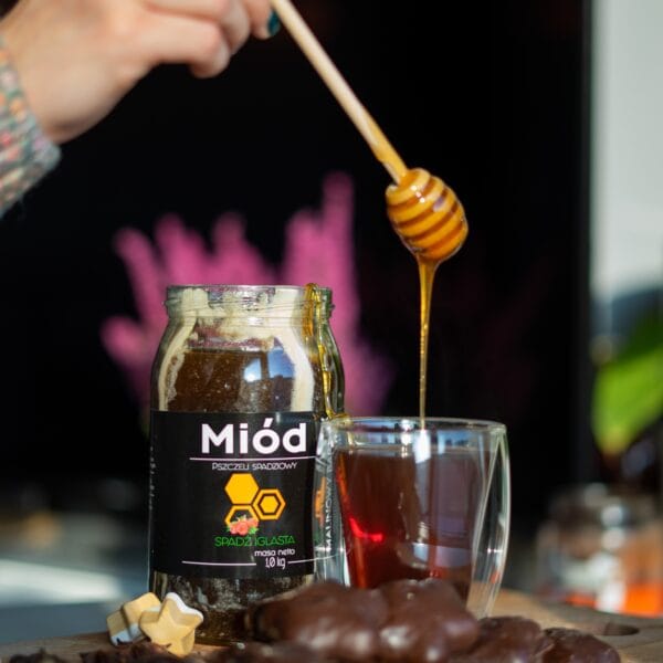 Miód Spadziowy - Spadź Iglasta 1 kg, 1000g z 2026 – zdjęcie 6