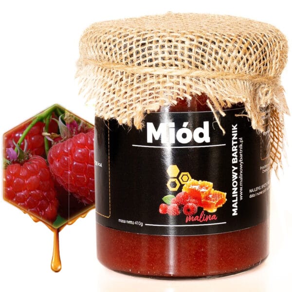 Miód z Malinami 410g